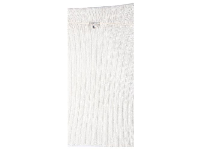 Emporio Armani, Strickjacke in Creme Weiß Roh - Ansicht 8