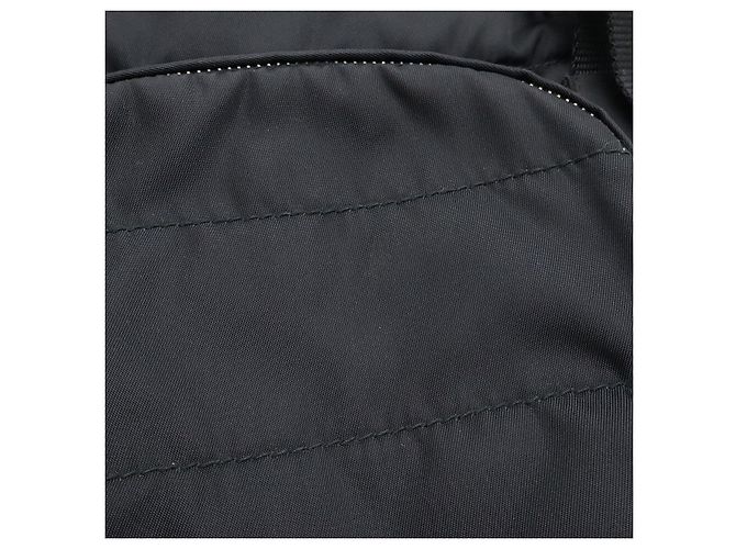 Prada Nylon Leather Triangle Logo Backpack Black - view 4