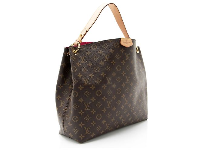 Louis Vuitton Monogram Canvas Graceful MM Hobo Marrone - vista 2