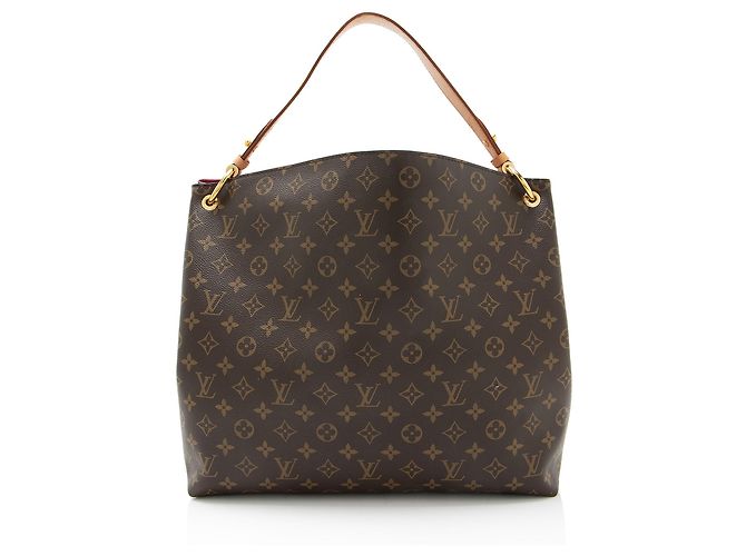 Louis Vuitton Monogram Canvas Graceful MM Hobo Marrone - vista 3