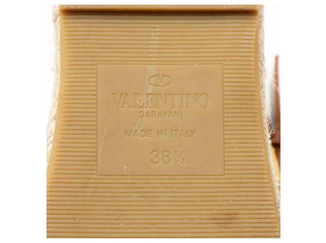 Valentino Garavani Espadrilles con zeppa Valentino Leather Rose Atelier 03 - Taglia 8.5 / 38.5 - vista 8
