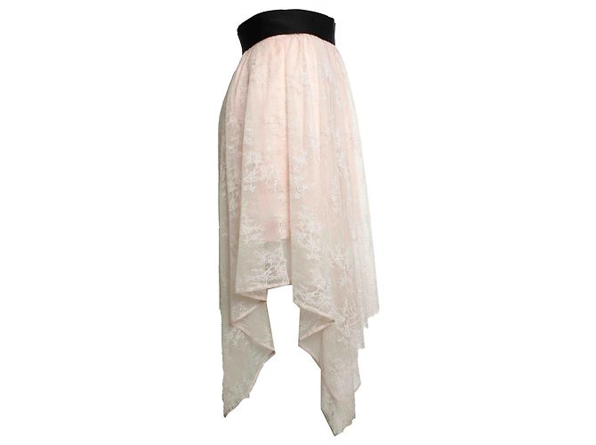 Maje, falda de encaje rosa - vista 4