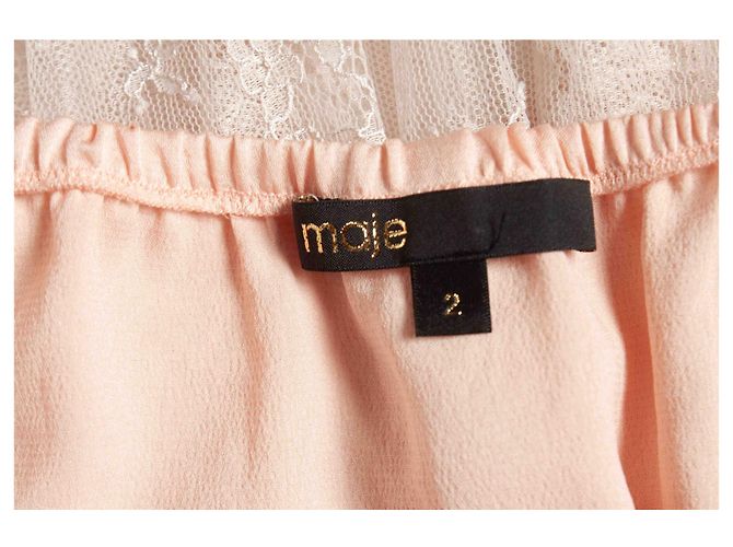 Maje, falda de encaje rosa - vista 6