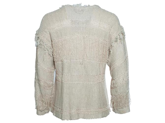 Isabel Marant, Strickoberteil mit Fransen Braun Beige - Ansicht 3