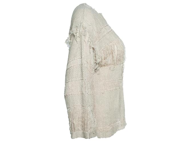 Isabel Marant, Strickoberteil mit Fransen Braun Beige - Ansicht 4