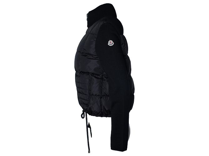 Moncler, Hybrid-Steppstrickjacke in Schwarz - Ansicht 2