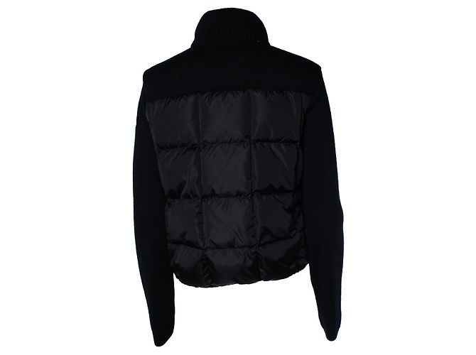 Moncler, Hybrid-Steppstrickjacke in Schwarz - Ansicht 3