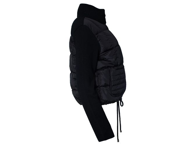 Moncler, Hybrid-Steppstrickjacke in Schwarz - Ansicht 4