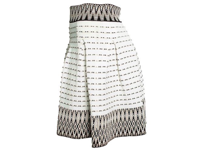 Falda de jacquard Jiselle de Maje, blanco - vista 2