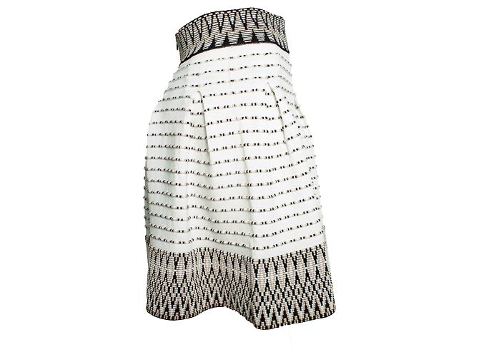 Falda de jacquard Jiselle de Maje, blanco - vista 4