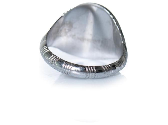 Apc A.P.C., anello sigillo in argento Metallico - vista 4