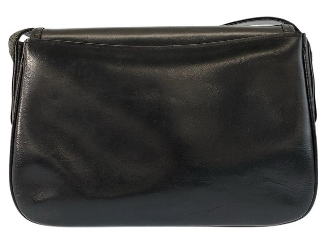 Céline Celine Leather Shoulder Bag Black - view 2
