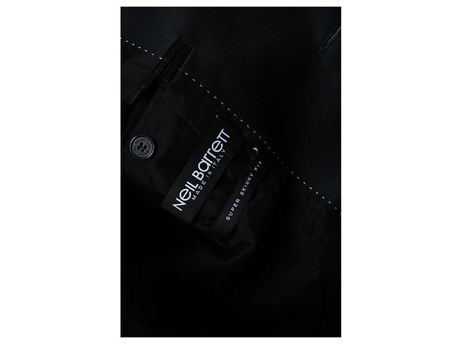 Neil Barrett Neil barret, black structured blazer jacket - view 6