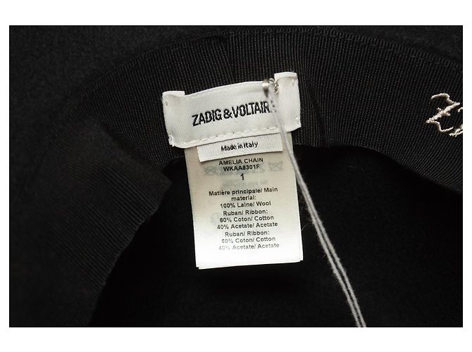 Zadig & Voltaire, cappello Amelia con catena nero - vista 10