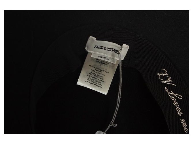 Zadig & Voltaire, cappello Amelia con catena nero - vista 9
