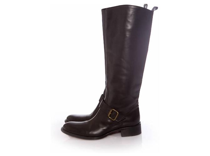 Sartore, botas de montar en cuero negro. - vista 2