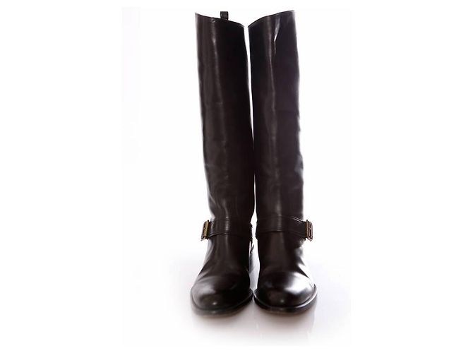 Sartore, botas de montar en cuero negro. - vista 3