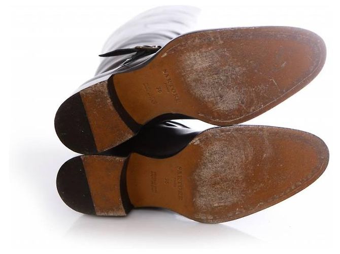 Sartore, botas de montar en cuero negro. - vista 6