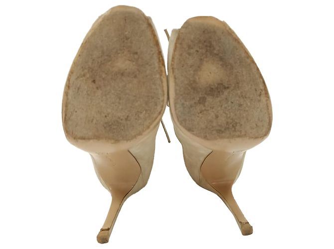 Stivaletti stringati in scamosciato beige Gianvito Rossi - vista 7