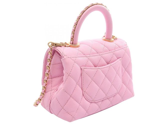 Borsa 2WAY Chanel Coco Handle XXS Rosa - vista 7