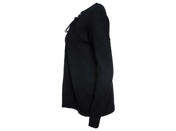 The Kooples, Oberteil mit Schnürung schwarz - Ansicht 3