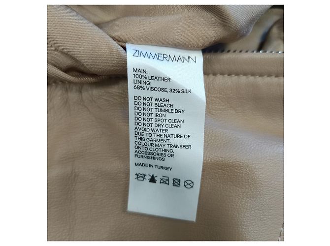 Mono Espionage Boiler en cuero beige de Zimmermann - vista 7