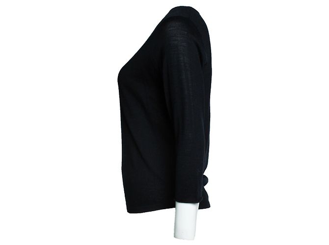 Paul & Joe, top nero con scollo a V - vista 2