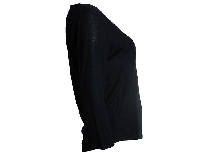 Paul & Joe, top nero con scollo a V - vista 4