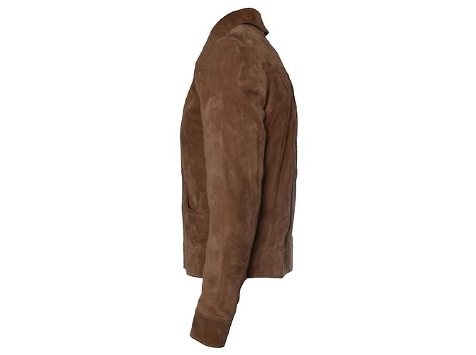 Saint Laurent, Giacca western in scamosciato color cognac - vista 2