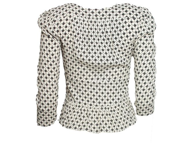 Ba&sh, top Carlo nero ed ecru Multicolore - vista 3
