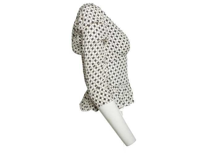 Ba&sh, top Carlo nero ed ecru Multicolore - vista 4
