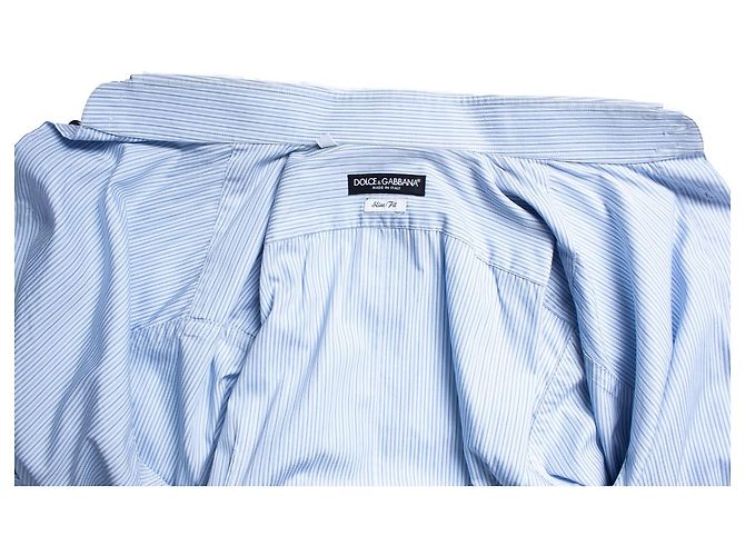 Dolce & Gabbana, camicia a righe blu - vista 5