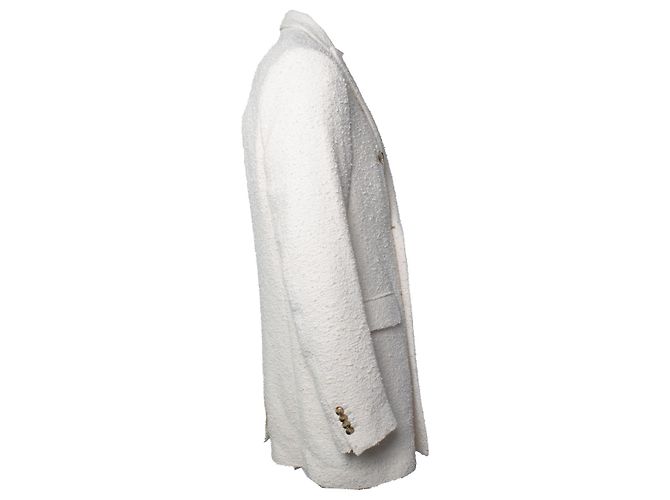 Amiri, blazer de buclé blanco Crudo - vista 3