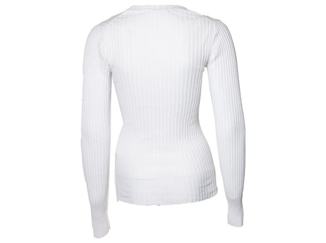 Anine bing, Geripptes Stretch-Top in Weiß - Ansicht 3