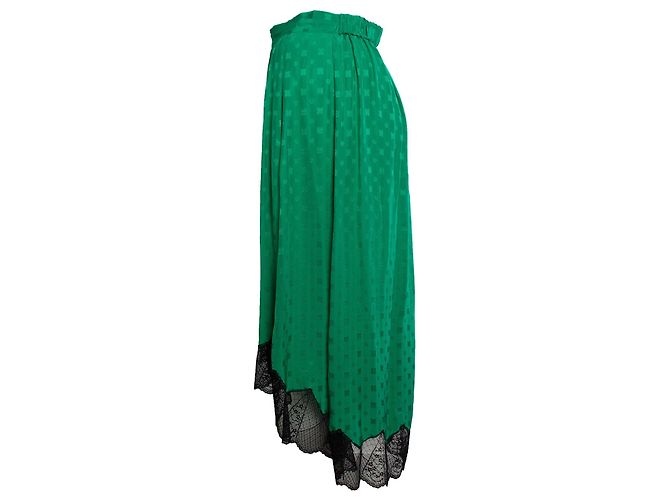 Zadig & Voltaire Deluxe, Falda plisada Joslin Jac deluxe Verde - vista 2