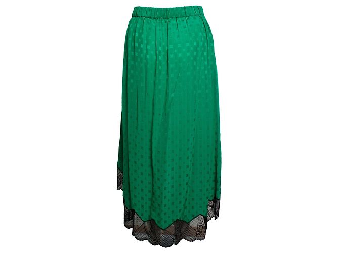 Zadig & Voltaire Deluxe, Falda plisada Joslin Jac deluxe Verde - vista 3