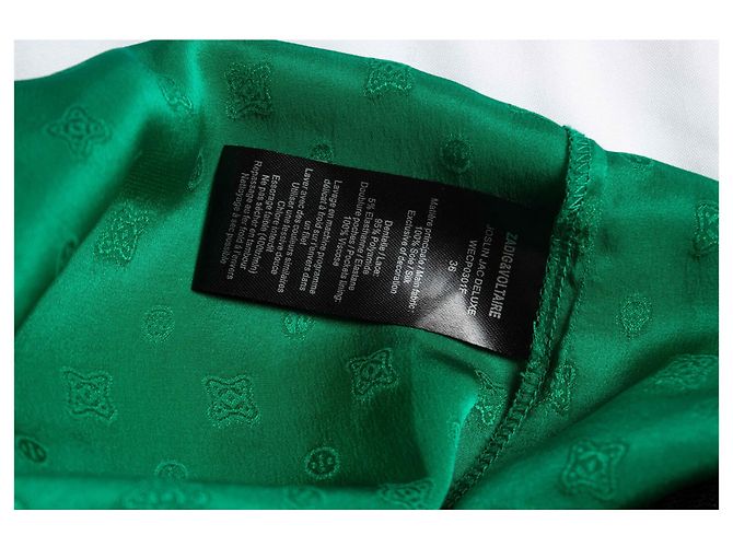 Zadig & Voltaire Deluxe, Falda plisada Joslin Jac deluxe Verde - vista 6