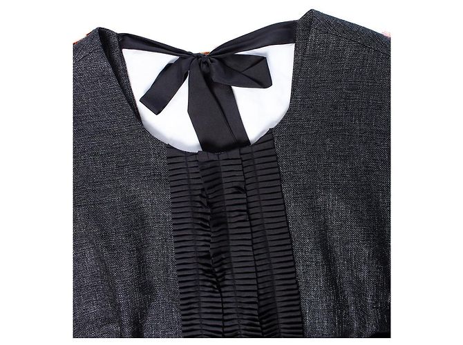 By Malene Birger Von Malene Birger, Graues Kleid mit Schleife - Ansicht 8