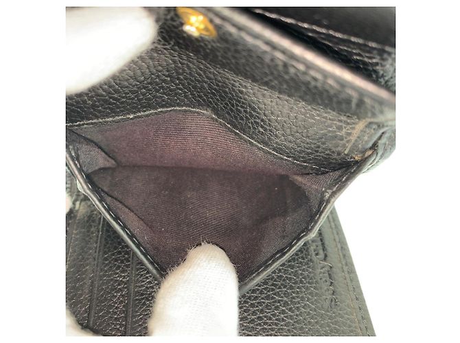 Portafoglio compatto in pelle nera Lizzie di Chloé Nero - vista 5