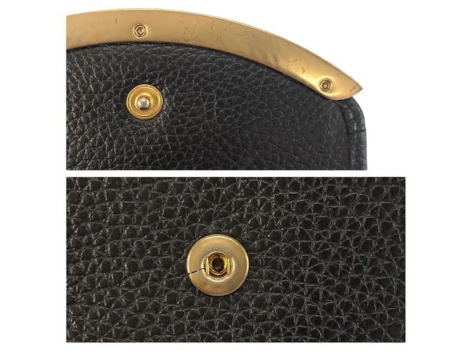 Portafoglio compatto in pelle nera Lizzie di Chloé Nero - vista 9
