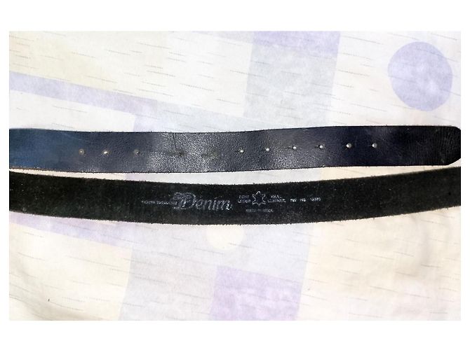 Autre Marque Tom Taylor Denim Ledergürtel Schwarz, 110 cm - Ansicht 5