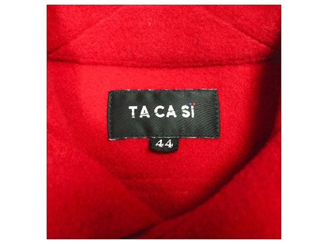 Autre Marque Giacca-camicia in lana TACASi Rosso - vista 3