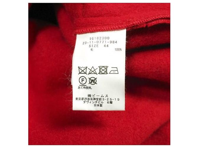 Autre Marque Giacca-camicia in lana TACASi Rosso - vista 9