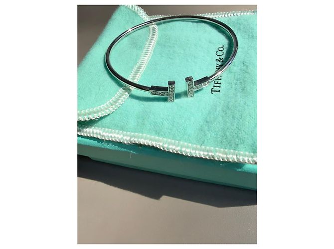 Tiffany T Bracciale Tiffany & Co. T Smile in oro rosa 18k con diamanti Bianco - vista 5