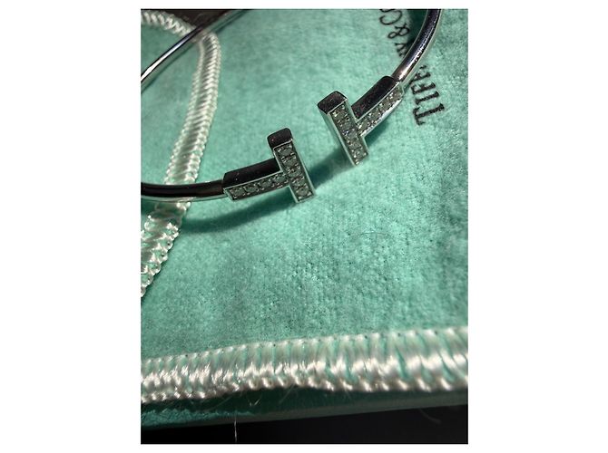Tiffany T Bracciale Tiffany & Co. T Smile in oro rosa 18k con diamanti Bianco - vista 6