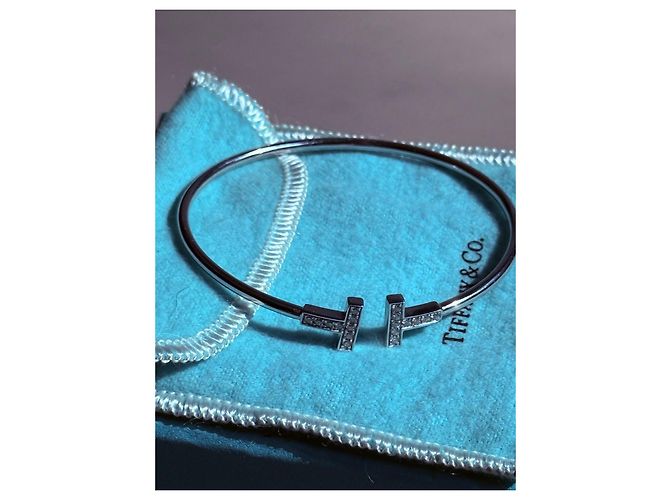 Tiffany T Bracciale Tiffany & Co. T Smile in oro rosa 18k con diamanti Bianco - vista 7