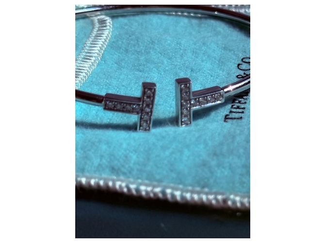 Tiffany T Bracciale Tiffany & Co. T Smile in oro rosa 18k con diamanti Bianco - vista 9
