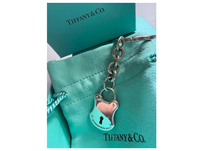 Portachiavi Tiffany & Co. Lucchetto Silver hardware - vista 3