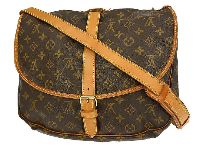 Borsa Louis Vuitton Saumur Monogram Canvas 35 Marrone - vista 2