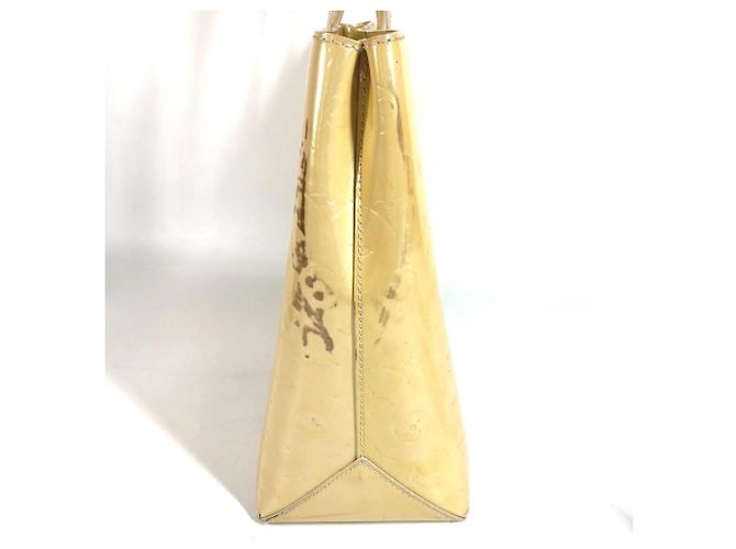 Borsa Louis Vuitton Monogram Vernis Wilshire MM Beige Corallo - vista 5